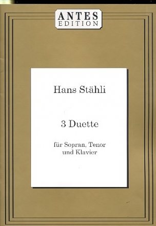 3 Duette fr Sopran, Tenor und Klavier Partitur