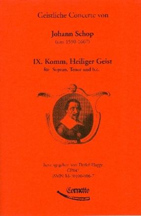 Komm heiliger Geist fr Sopran, Tenor und Bc (Orgel) 2 Partituren und Bc-Stimme