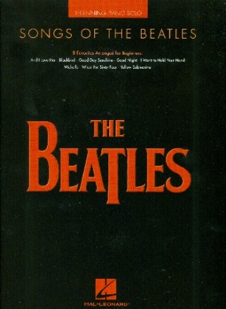 Songs of the Beatles: for easy piano (with lyrics)