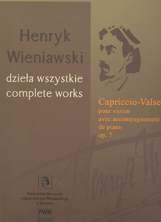 Capriccio - Valse op.7 pour violon et piano