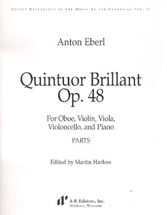 Quintuor brillant op.48 for oboe, violin, viola, violoncello and piano parts