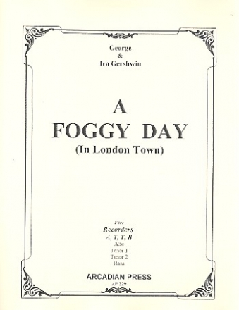 A foggy Day for recorders (ATTB) score and parts