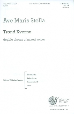 Ave maris stella for double mixed chorus a cappella score