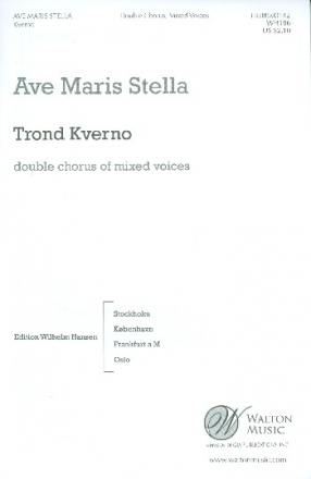 Ave maris stella for double mixed chorus a cappella score