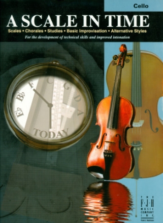 A Scale in Time for string orchestra cello score