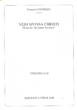 Veni sponsa Christi pour choeur mixte et orchestre violons 1 et 2