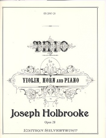 Trio op.28 for violin, horn and piano score and parts