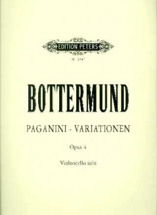 Paganini-Variationen op.4 fr Violoncello solo