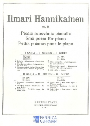 Petits Pomes Suite op.14 no.1 (vol.1) pour piano