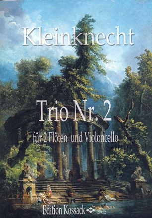Trio C-Dur Nr.2 fr 2 Flten und Violoncello Partitur und Stimmen