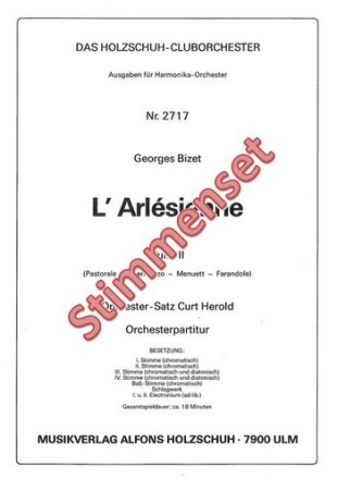 L'Arlesienne-Suite Nr.2 fr Akkordeonorchester Stimmensatz