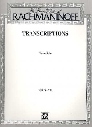 Transcriptions vol.7 for piano solo