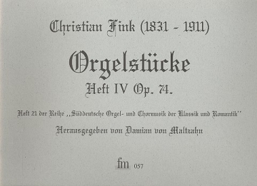 Orgelstcke Band 4 op.74