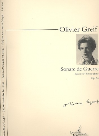Sonate de Guerre no.15 op.54 pour piano