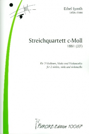 Quartett c-Moll fr 2 Violinen, Viola und Violoncello Partitur und Stimmen