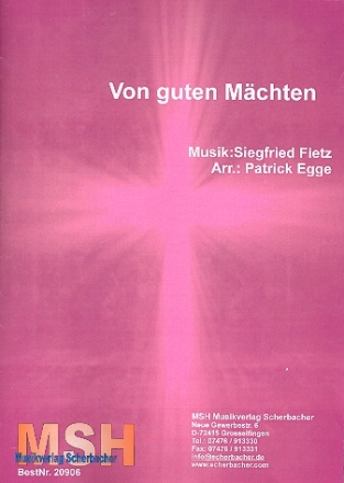 Von guten Mchten fr Blasorchester Partitur und Stimmen