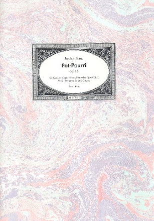 Pot-Pourri op.13 fr Csakan (Sopran-Bfl./Flte), Viola, Violoncello und Gitarre Partitur und Stimmen