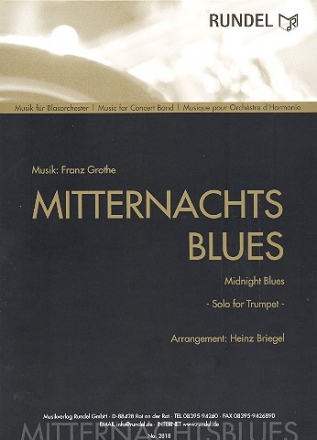 Mitternachtsblues fr Trompete und Blasorchester Partitur und Stimmen