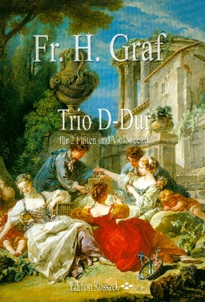 Trio D-Dur fr 2 Flten und Violoncello Partitur und Stimmen