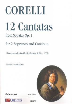 12 Cantatas from Sonatas op.1 for 2 sopranos and bc score