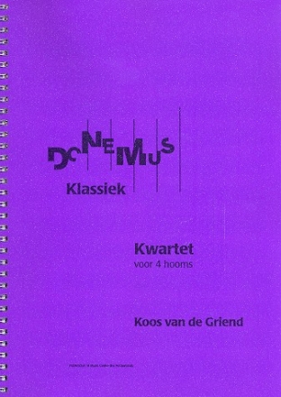 Quartet: for 4 horns score and parts
