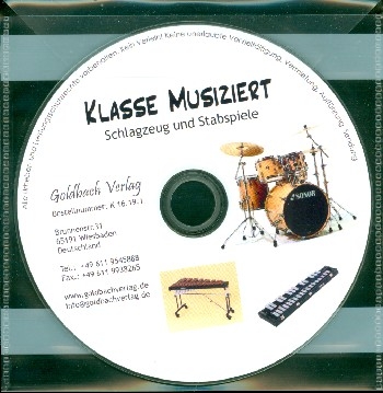 Klasse musiziert  CD Schlagzeug und Stabspiele