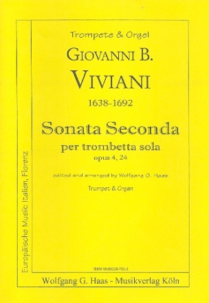 Sonata seconda per trombetta sola op.4,24 fr (Natur-)Trompete und Orgel