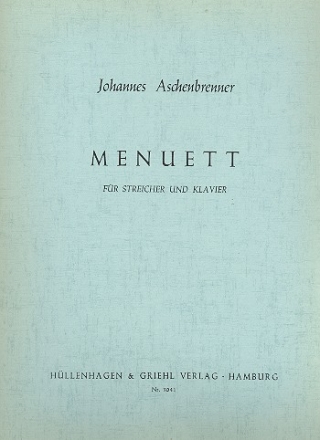 Menuett fr 2 Violinen, Viola, Violoncello, Kontrabass und Klavier Stimmen