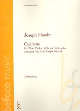 2 Quartette fr Oboe, Violine, Viola und Violoncello Partitur und Stimmen