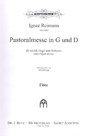 Pastoralmesse in G und D fr gem Chor und Orgel (Orchester ad lib) Stimmenset (komplett)