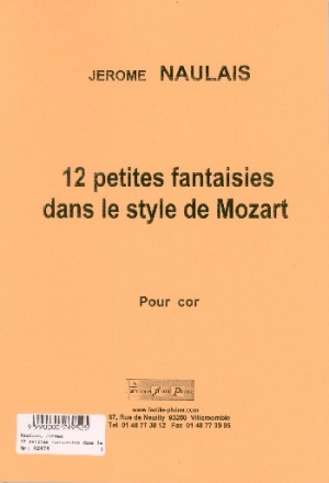 12 petites fantasisies dans le style de Mozart pour cor