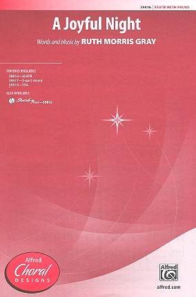 A joyful Night for mixed chorus (SSATB) and piano score