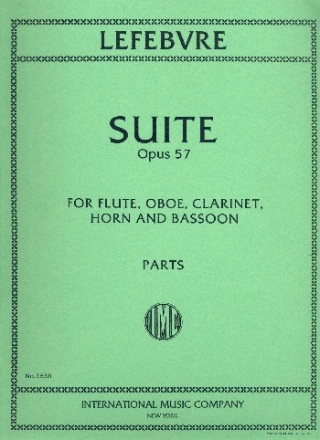 Suite op.57 for flute, oboe, clarinet, horn and bassoon parts