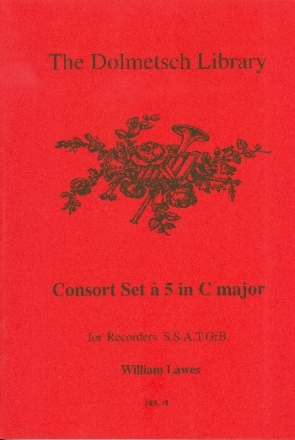 Consort Set  5 c major for 5 recorders SSATGrB score and parts