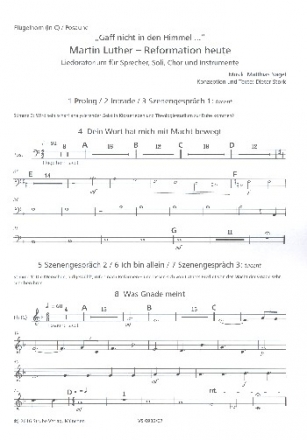 Martin Luther - Reformation heute fr 2 Sprecher, Soli, gem Chor und Instrumente Flgelhorn (C) / Posaune Spielpartitur