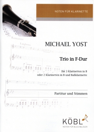 Trio F-Dur (Rondo) fr 3 Klarinetten (2 Klarinetten und Bassklarinette) Partitur und Stimmen