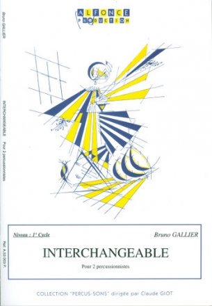 Interchangeable for 2 percussions score and parts
