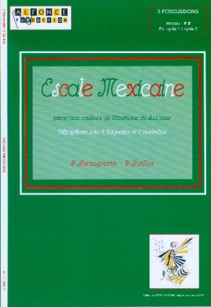 Escale mexicaine for 3 mallet players score and parts