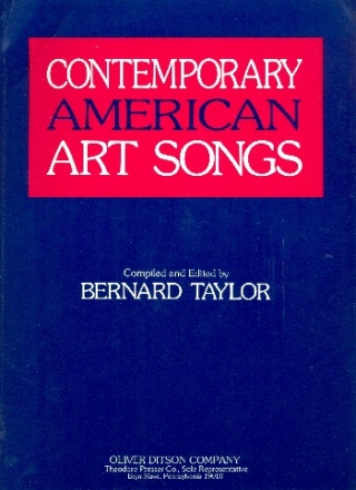 Contemporary American Art Songs for voice and piano score