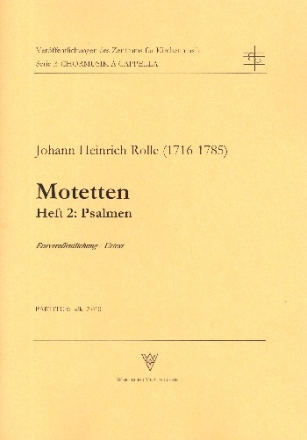 Motetten Band 2 fr gem Chor a cappella Partitur