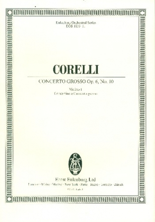 Concerto grosso C-Dur op.6,10 fr 2 Violinen, Violoncello, Streicher und Bc Violine 1