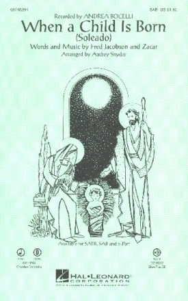 When a Child is born for mixed chorus (SAM) and piano (instruments ad lib) score