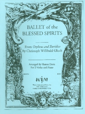 Ballet of the blessed Spirits for 2 violas and piano parts