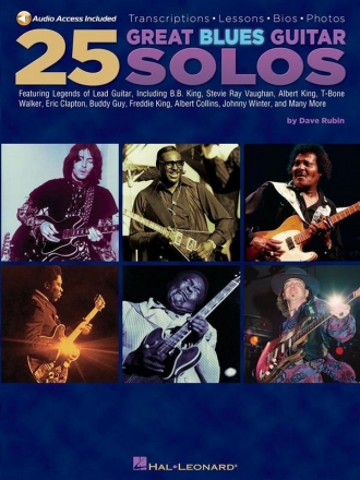25 great Blues Guitar Solos (+CD): for guitar/tab