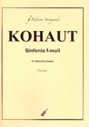 Sinfonie f-Moll fr Streichorchester Partitur