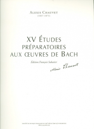 15 tudes prparatoires aux oeuvres de Bach pour piano (orgue)