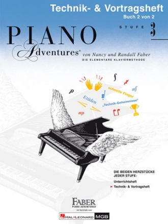 Piano Adventures Stufe 3 - Technik- und Vortragsheft Band 2 fr Klavier (dt)