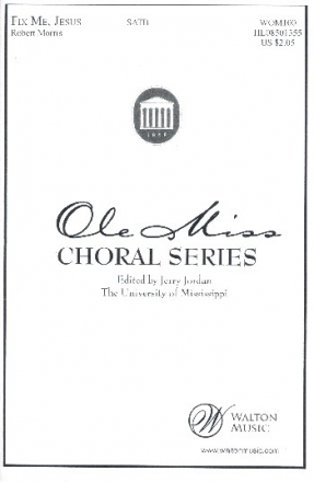 Fix me Jesus for mixed chorus a cappella score