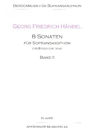 8 Sonaten Band 2 fr Sopransaxophon und Klavier Partitur und Stimme
