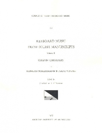 Keyboard Music from Polish Manuscripts vol.2 Organ Chorales by Heinrich Scheidemann and Franz Tunder